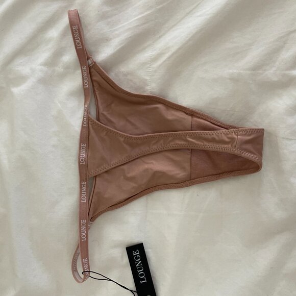 Lounge Thong in Beige Size Small New With Tags - Picture 2 of 2